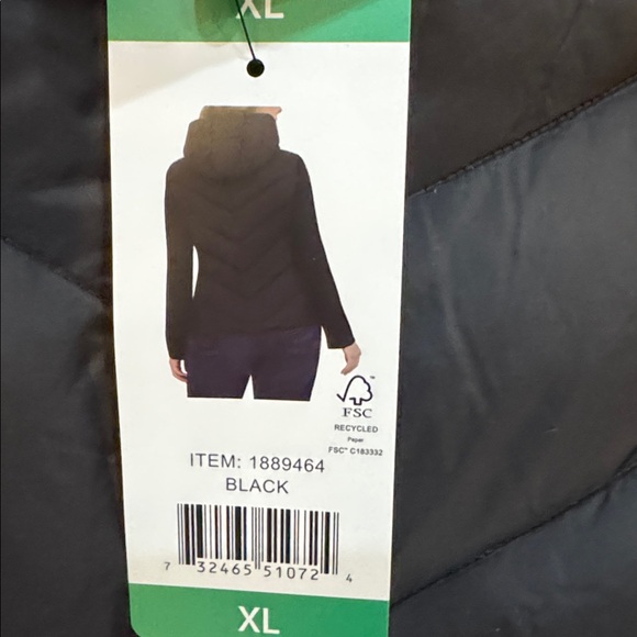 DKNY Women's Mixed Media Coat - Jacket NWT XL - Picture 7 of 15